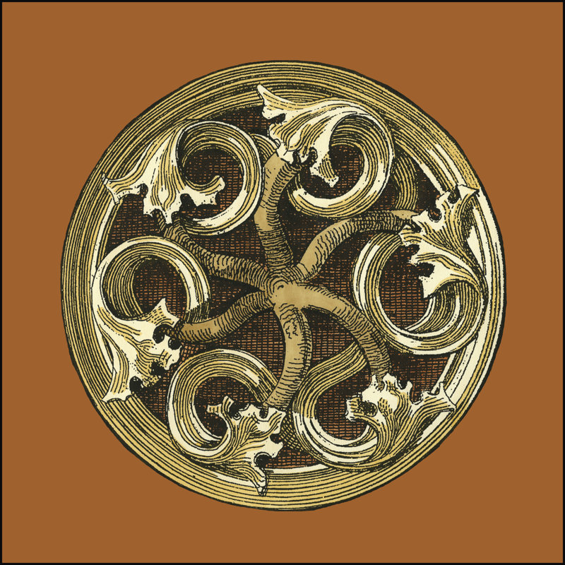 Graphic Medallion III by Vision Studio - Wrapped Canvas Print, 30cm H x 30cm W 