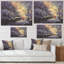 Père Noël en hiver enneigé - œuvre d'art moderne sur toile-829469786-829469780