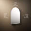 Essentiel 24 po X 36 po Miroir arqué-90729763-90729767