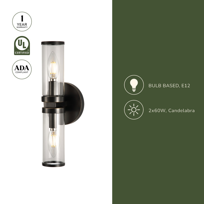 Revolve 2 - Light Wallchiere, Natural Brass