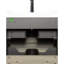 Meuble-lavabo mural 24 po avec lavabo en résine, 2 tiroirs, style minimaliste, esthétique de la finition de l'eau, finition