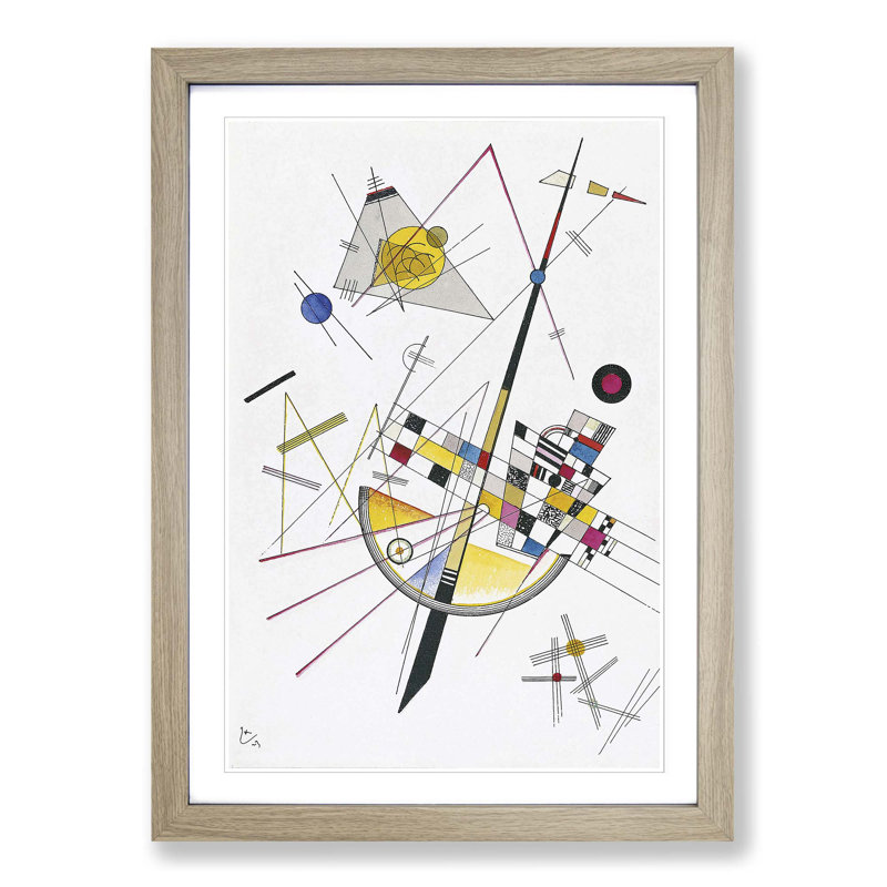 Wassily Kandinsky - Single Picture Frame Painting, Oak