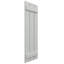 Volets à panneaux et couvre-joints EnduraCore Composite à trois planches espacées, gris mince (par paire - quincaillerie non incluse)-134543565