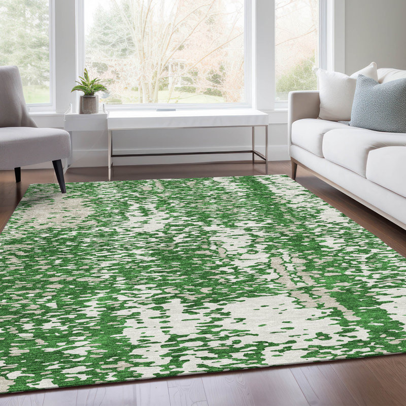 Tapis émeraude de qualité supérieure Prisco, Rectangle 9 pi x 12 pi