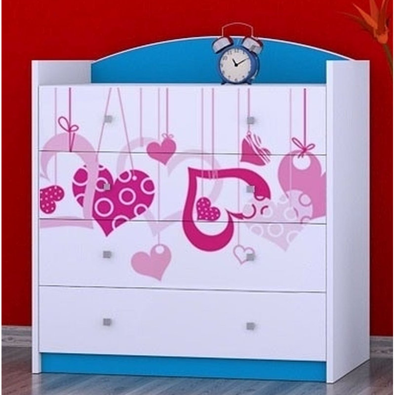 Newson Kids 4 - Drawer Chest, Blue