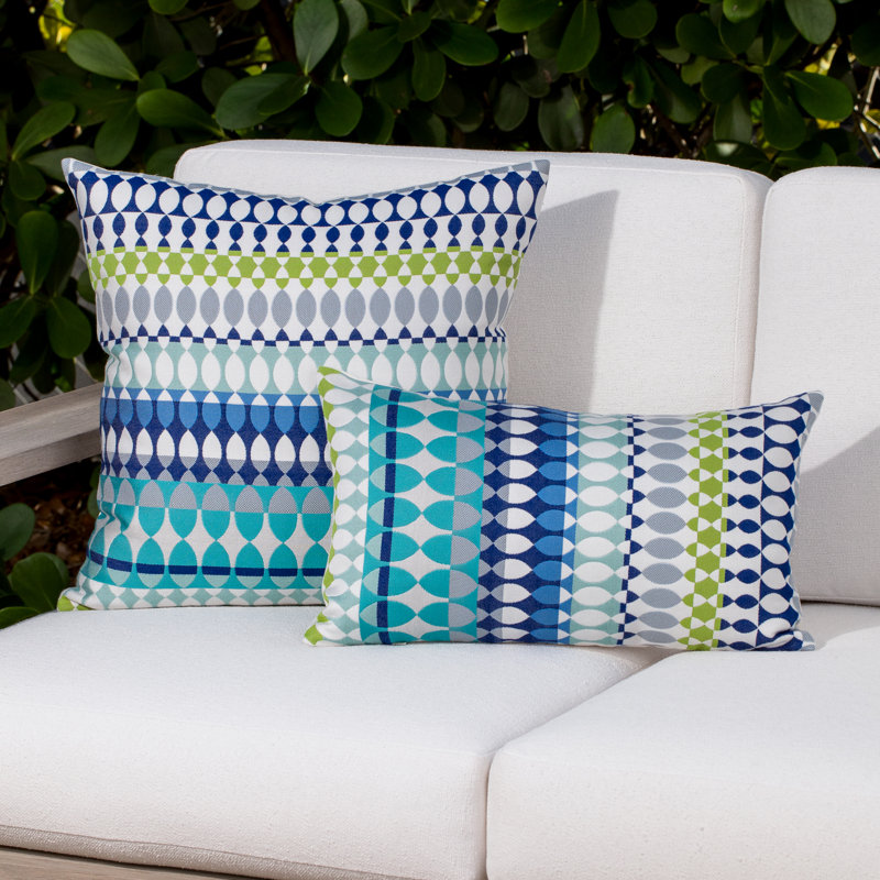 Modern Oval Ocean Pillow Cover & Insert, Square, 20" x 20"