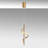 Modern Gold Chandelier with Metal Body, Adjustable Height 19.7 to 39.4 inches | SMD LED Socket 11W 3000K | Elegant Design for Living Room, Dining Room & Entryway | Stylish Home Lighting Fixture-2098508042