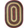 Dameko Braided Non Shedding Premium Jute Blue/Red Rug