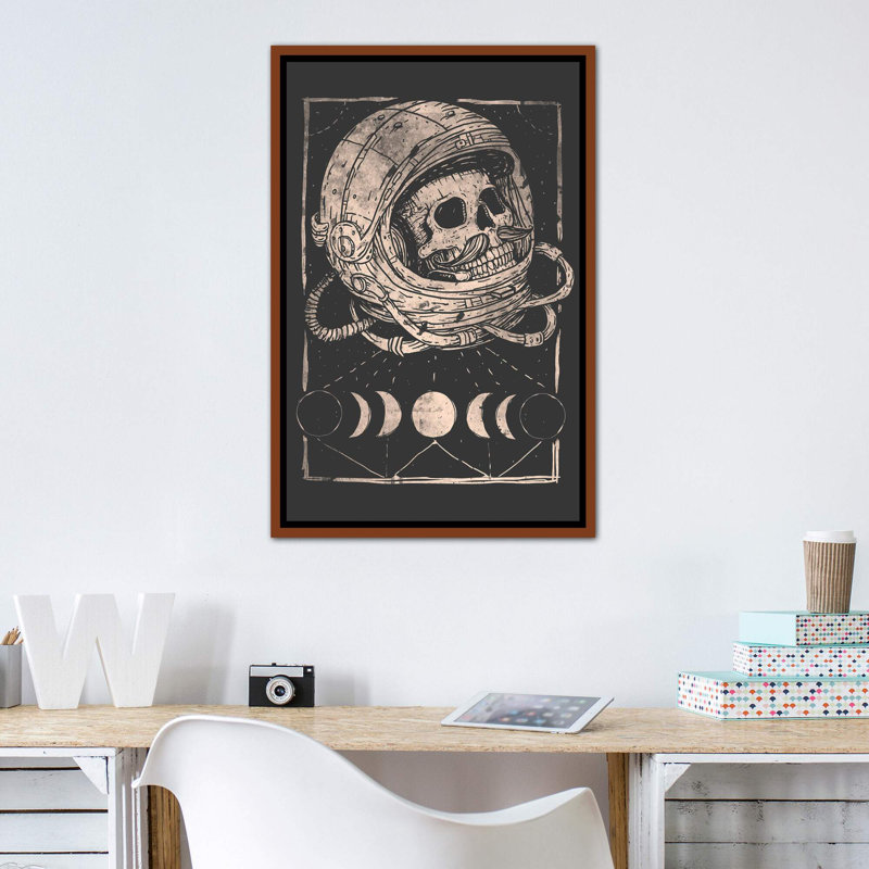 Infinity par Mike Koubou - impression d'art graphique, Toile avec cadre en bois classique, H 40 po x l 26 po x P 1,5 po