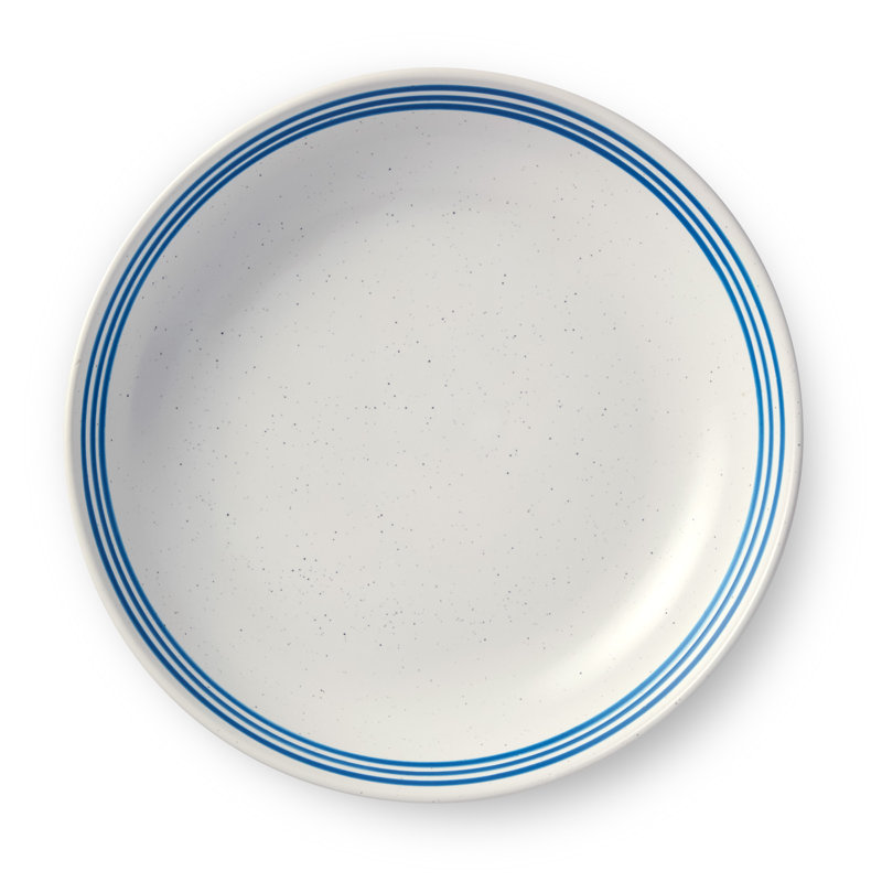 Bols à soupe en grès bleu Dockside - Ensemble de 4, 9 po 36 oz, d'inspiration nautique, bleu, durable et lavable au lave-vaisselle. Parfait pour les soupes copieuses, les ragoûts et les mets simples.