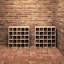 Solid Wood Open Shelving Wine Bottle Rack-2107676676