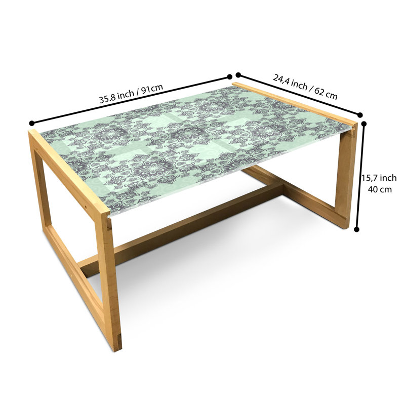 Table basse East Urban Home, H 24,4 po x L 35,83 po x P 15,75 po