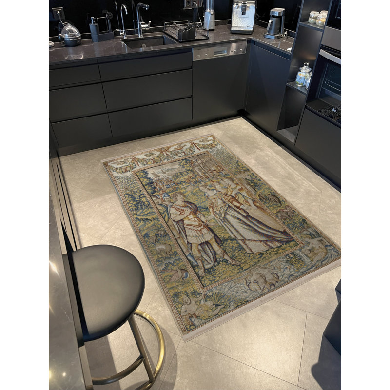 Tapis multicolore Gobelin, Tapis de couloir 3 pi 9,81 po x 9 pi 10,11 po