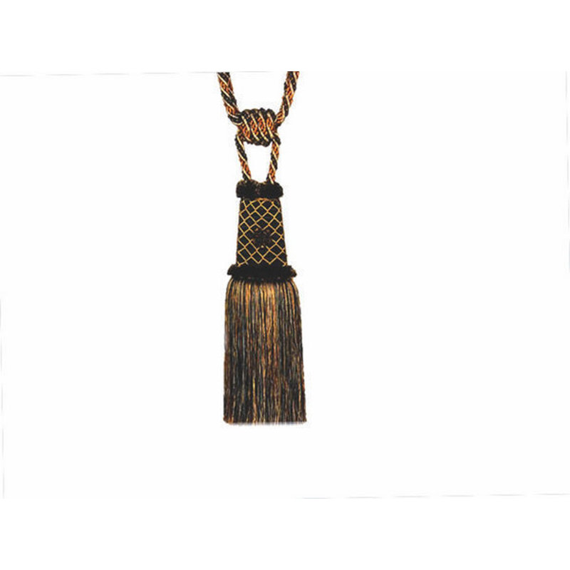 Embrasse de rideau en tissu Saundra, Encre