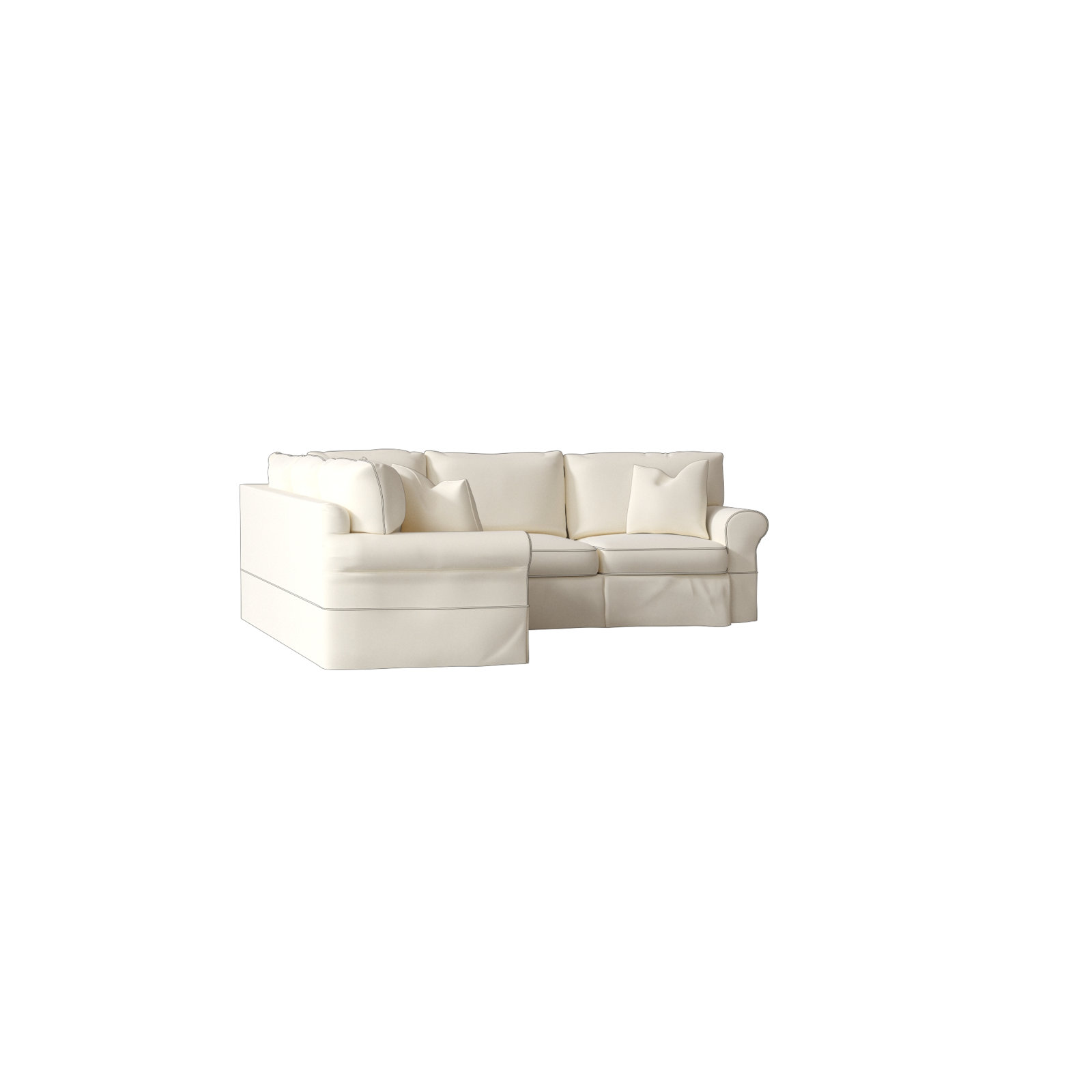 Amari 94" Wide Corner Sectional, Left Hand Facing, Apollo Pebble Boucle