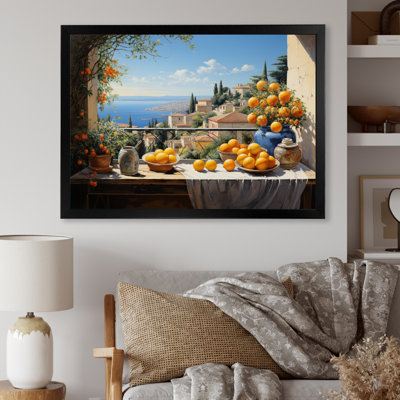 Maridith French Mediterranean Bliss In Provence II - France Framed Canvas Print