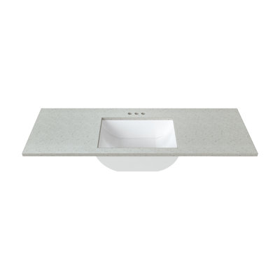 MagickWoods 49" Single Bathroom Vanity Top in Gray with Sink
