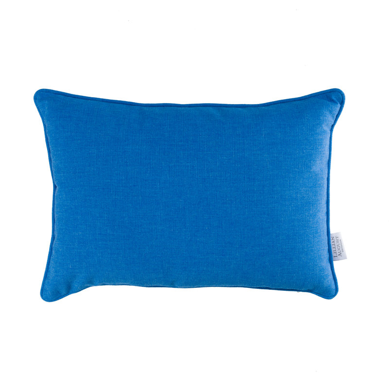 Housse de coussin Lillian August, H 14 po x l 20 po, Bleu parisien