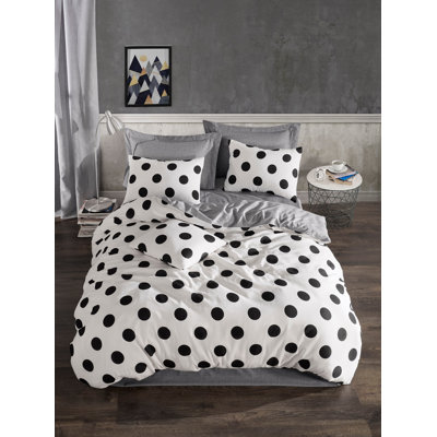 Cotton Blend Dots Duvet Cover