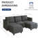 Tomario 5- Piece Upholstered U-Shaped Modular Sectional With Storage