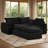 Modular Sectional Sofa,No Assembly Required