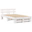 Bed Frame with Headboard Solid Pine Wood-1608597479-1608597482