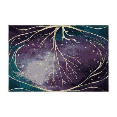Blooming Nebula Indoor And Outdoor Area Rug