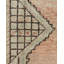 Tapis rectangulaire unique de 3 pi 7 po x 5 pi 8 po en terracotta délavé / vert pâle / taupe / brun