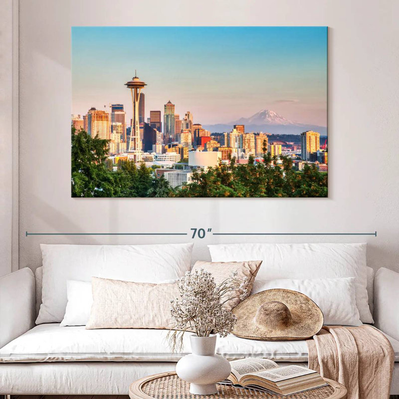 Paysage urbain Sirci Seattle, H 34 po x l 51 po