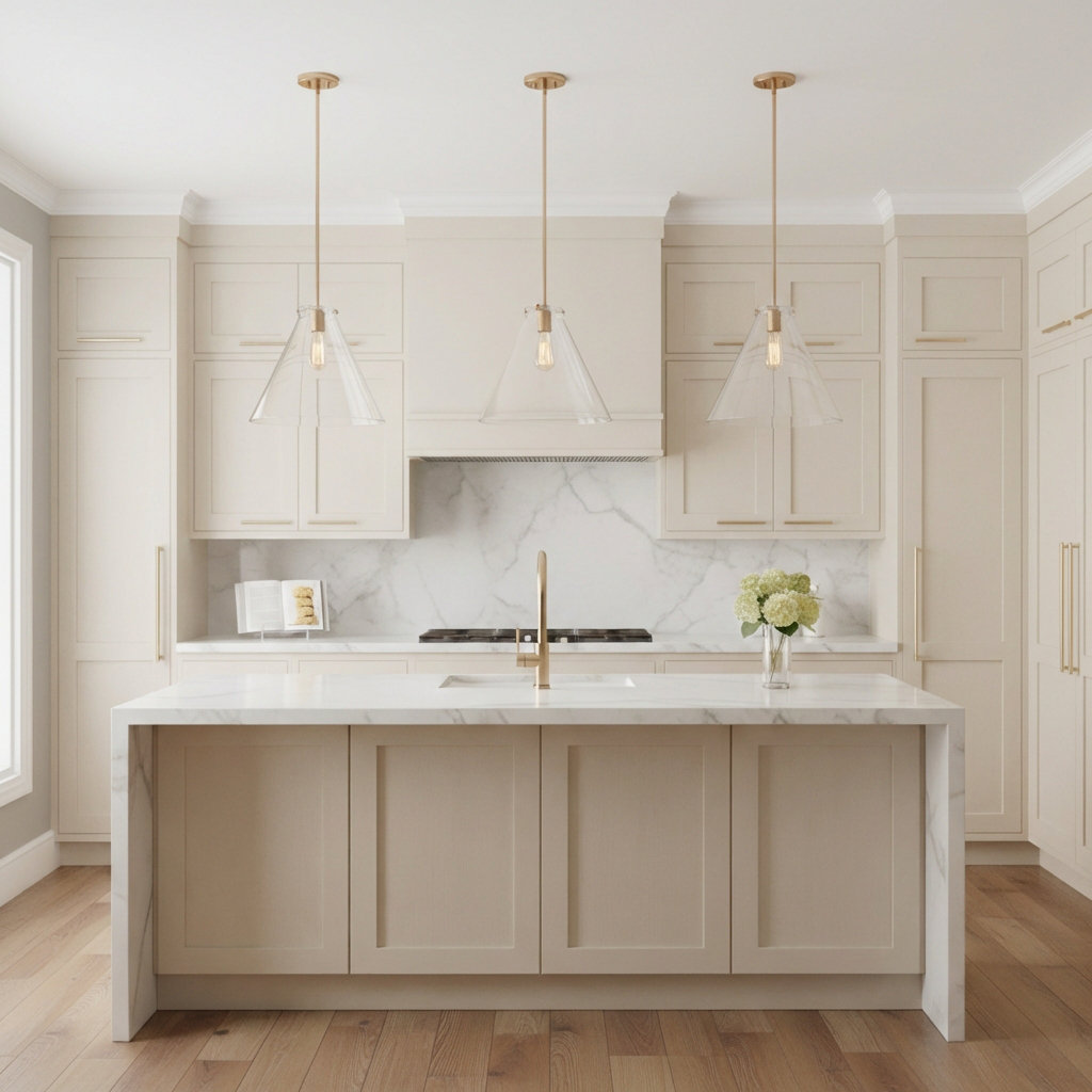 Catryn Single Light Glass Dimmable Pendant, Satin Brass