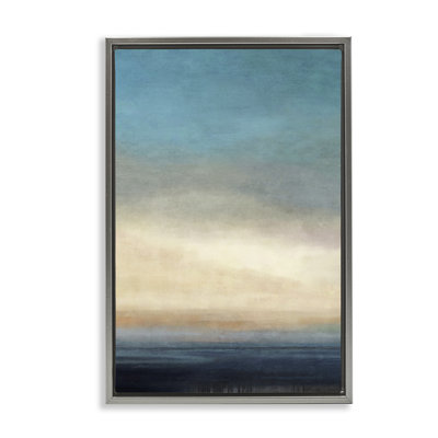 «Deep Blue Ocean», toile abstraite par Suzanne Nicoll