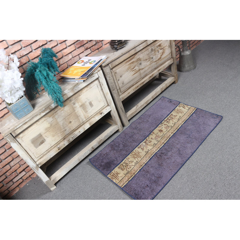 Vintage Anatolian Turkish Rug Ideal for Bohemian and Rustic Style Living Room Entryway or Decor in Classic Small Size