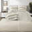 Premium Stripe Textured Comforter Bedding Set, Twin/twin Xl, Neutral Polyester