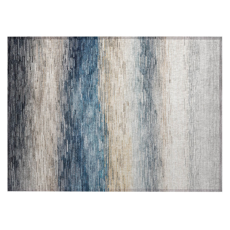 Machine Washable Indoor/Outdoor Chantille ACN2940 Striped Rug, 2'6" x 3'10"