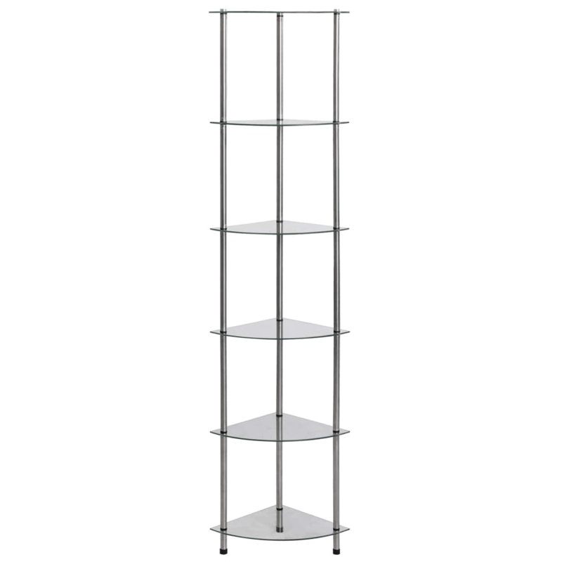 Tollette 30cm W Metal Shelving Unit, Silver