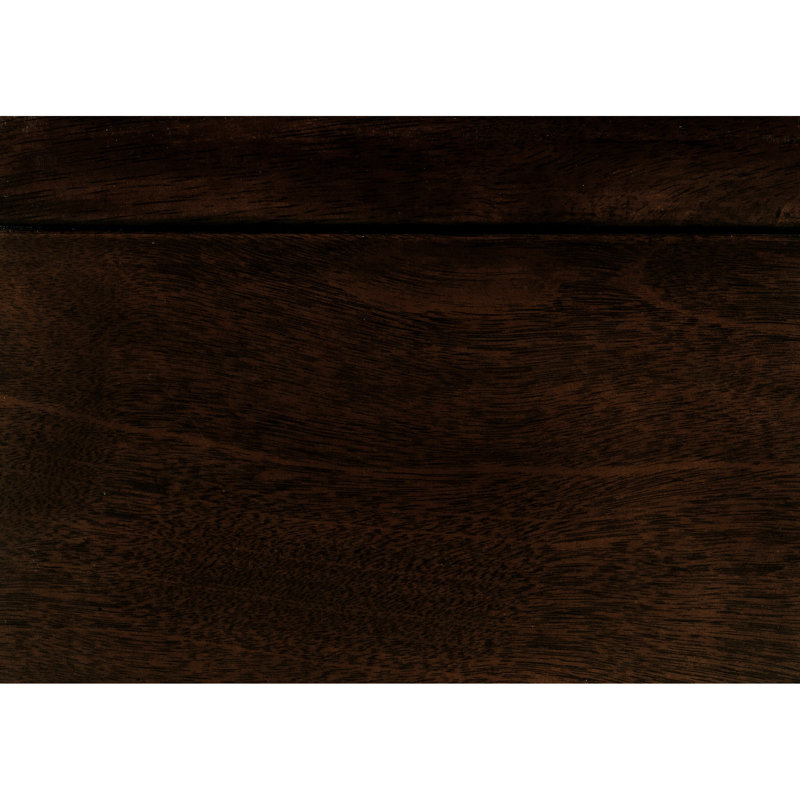 Grand lit traditionnel avec cerisier foncé - Base de meuble en bois d'ingénierie et construction d'ingénierie