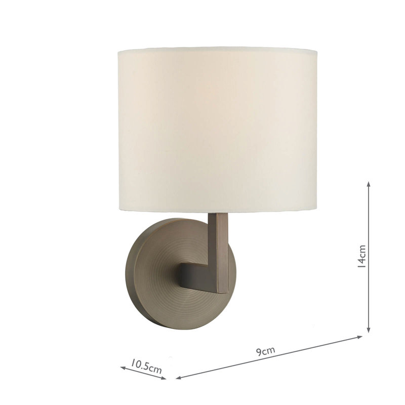 Theodosia Armed Sconce, Bronze