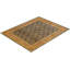 Tapis unique en laine noué à la main bleu marine / jaune / orange 9 pi 3 po x 11 pi 5 po Keenan