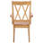 Yelena Double X-Back Arm Chair-1833408383