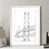 Toile encadrée, blanc