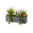 9'' Faux Succulent in Stone Planter