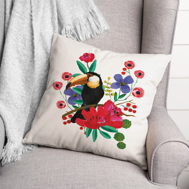 Outdoor Reversible Throw Pillow
