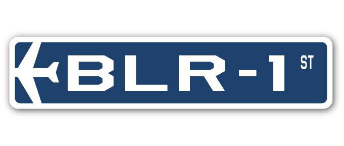 Plaque de rue Blom Blr-1 Air Force, H 6 po x l 24 po x P 1 po