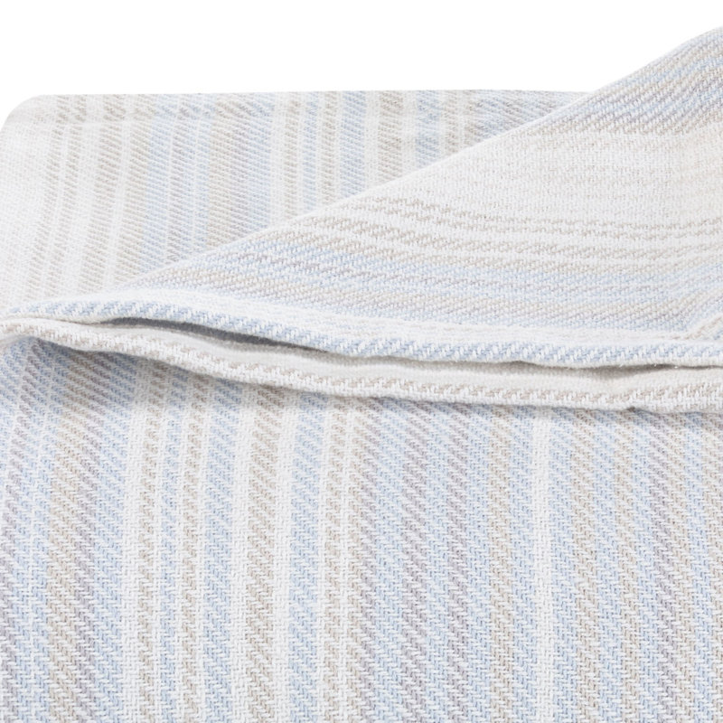 Sandy Shore Blanket, King, Pale Blue