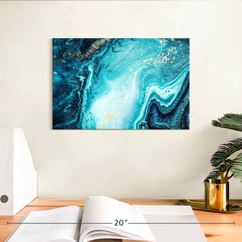 Avery Abstract Water, 8" H x 12" W