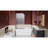 Bohemian Style Tempered Glass Bathtub Shower Door, 32 In Wide, 55 High, 1/4 Inch Thick, Black Stainless Steel Handles, Rust - And Long Standing Screen, Black, Zinc Alloy Hardware, Reversible