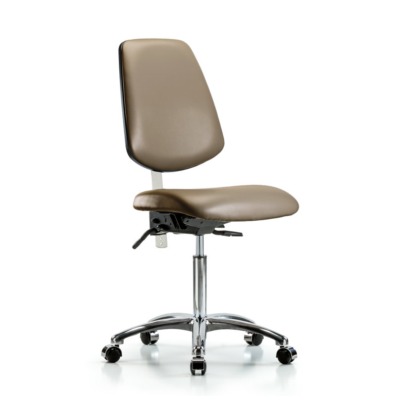 Chaise de travail en vinyle Kymone, Beige