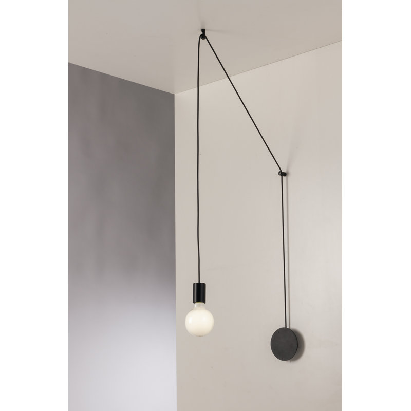 Candus Flush Mount, Black, Black