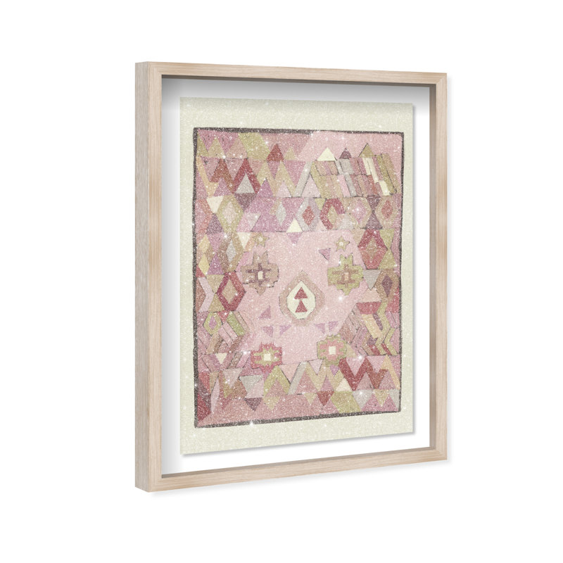 Tapestry Boehme II Print by Oliver Gal, 16.5"H x 11.5"W, Natural Oak Shadowbox