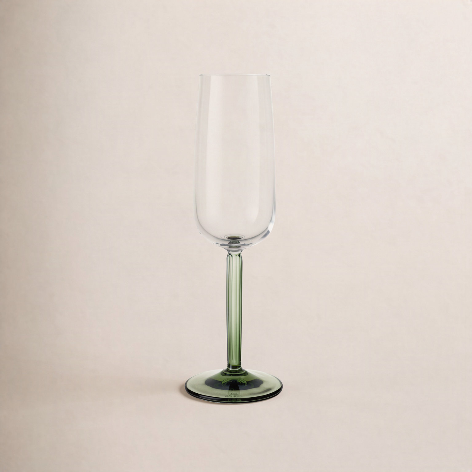 Hammershoi Champagne Flute, Green